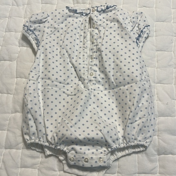 Sara Louis pastel blue polka dotted romper - Picture 7 of 7